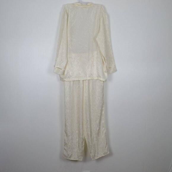 Inner Most Silky Long Sleeve Double Breast Top Vintage Pajama Loungewear Women L - Picture 5 of 9